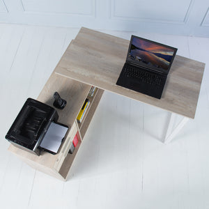 Elevate<br><i> <small>Manager Desk in Brushed Oak</i></small>