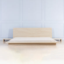 Load image into Gallery viewer, Low bed with bedside tables