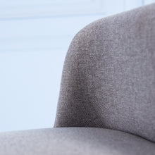 Load image into Gallery viewer, Close-up of a gray textured chair against a light blue background