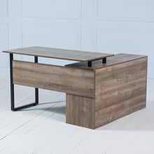 Load image into Gallery viewer, Elevate&lt;br&gt;&lt;i&gt; &lt;small&gt;Manager Desk in Walnut&lt;/i&gt;&lt;/small&gt;