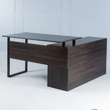 Load image into Gallery viewer, Elevate&lt;br&gt;&lt;i&gt; &lt;small&gt;Manager Desk in Dark Brown&lt;/i&gt;&lt;/small&gt;
