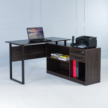 Load image into Gallery viewer, Elevate&lt;br&gt;&lt;i&gt; &lt;small&gt;Manager Desk in Dark Brown&lt;/i&gt;&lt;/small&gt;