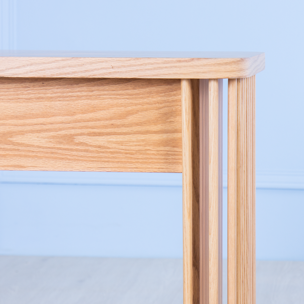 Load image into Gallery viewer, Dowels&lt;br&gt;&lt;i&gt; &lt;small&gt;Side Table in Oak&lt;/i&gt;&lt;/small&gt;