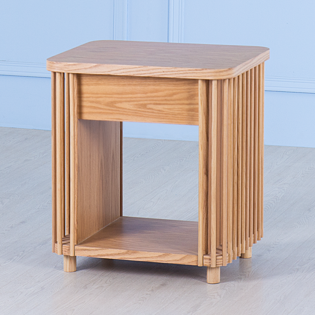 Load image into Gallery viewer, Dowels&lt;br&gt;&lt;i&gt; &lt;small&gt;Side Table in Oak&lt;/i&gt;&lt;/small&gt;