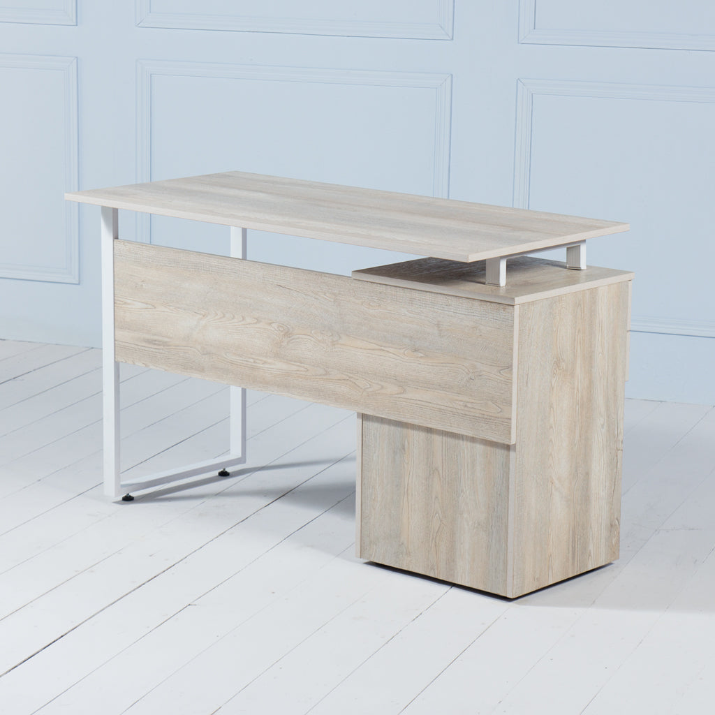 Load image into Gallery viewer, Review&lt;br&gt;&lt;i&gt; &lt;small&gt;Office Desk in Brushed Oak&lt;/i&gt;&lt;/small&gt;