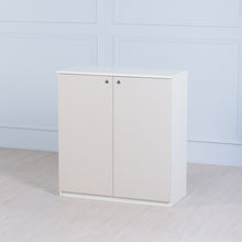 Load image into Gallery viewer, Space&lt;br&gt;&lt;i&gt; &lt;small&gt;2 Door Storage Cabinet in White&lt;/i&gt;&lt;/small&gt;
