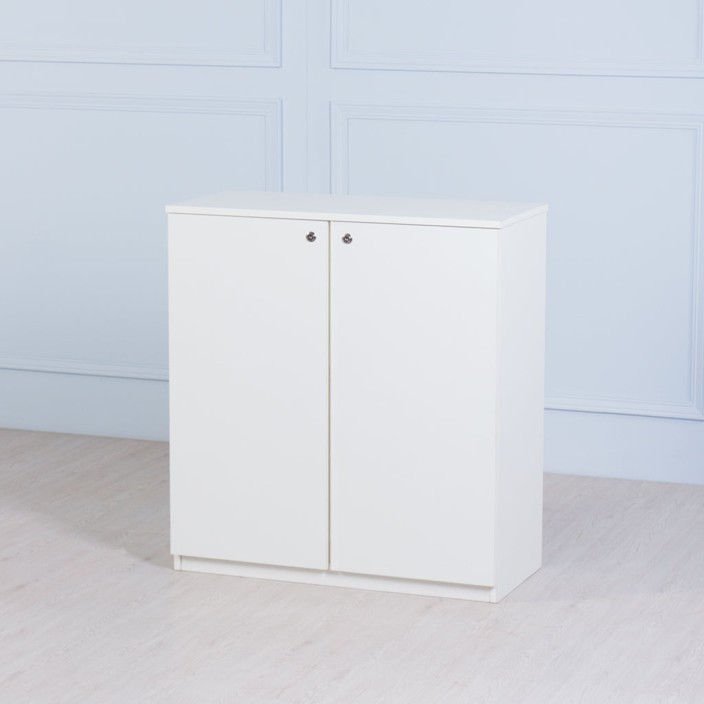 Load image into Gallery viewer, Space&lt;br&gt;&lt;i&gt; &lt;small&gt;2 Door Storage Cabinet in White&lt;/i&gt;&lt;/small&gt;