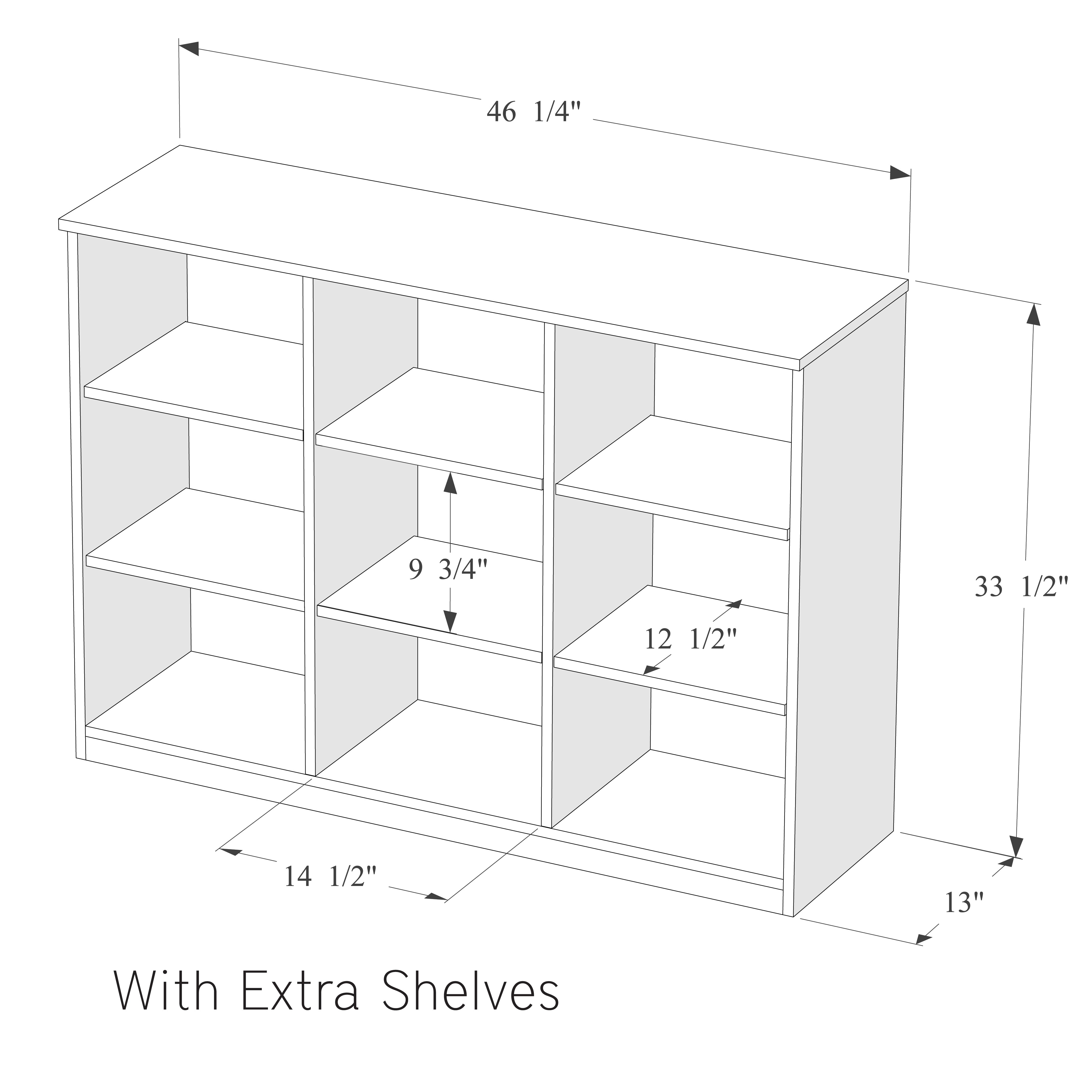 Load image into Gallery viewer, Space&lt;br&gt;&lt;i&gt; &lt;small&gt;3 Door Storage Cabinet in Black&lt;/i&gt;&lt;/small&gt;