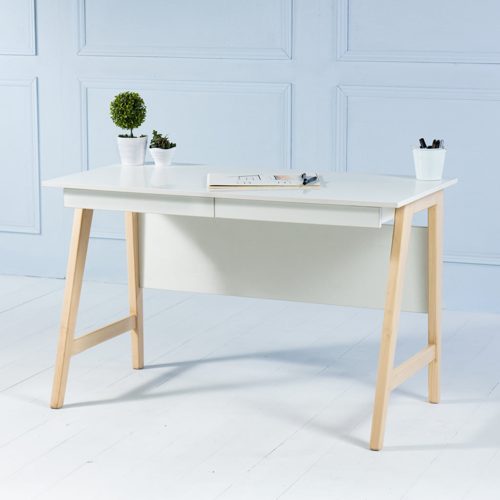 Load image into Gallery viewer, Studio&lt;br&gt;&lt;i&gt; &lt;small&gt;Office Desk in White&lt;/i&gt;&lt;/small&gt;