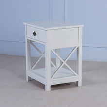 Load image into Gallery viewer, Coastal Bedside Table  in White