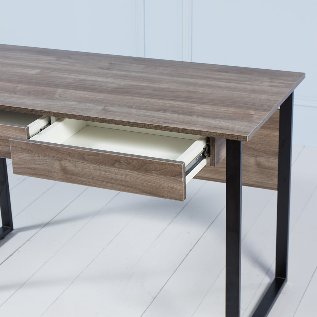 Load image into Gallery viewer, Work It&lt;br&gt;&lt;i&gt; &lt;small&gt;Office Desk in Walnut&lt;/i&gt;&lt;/small&gt;