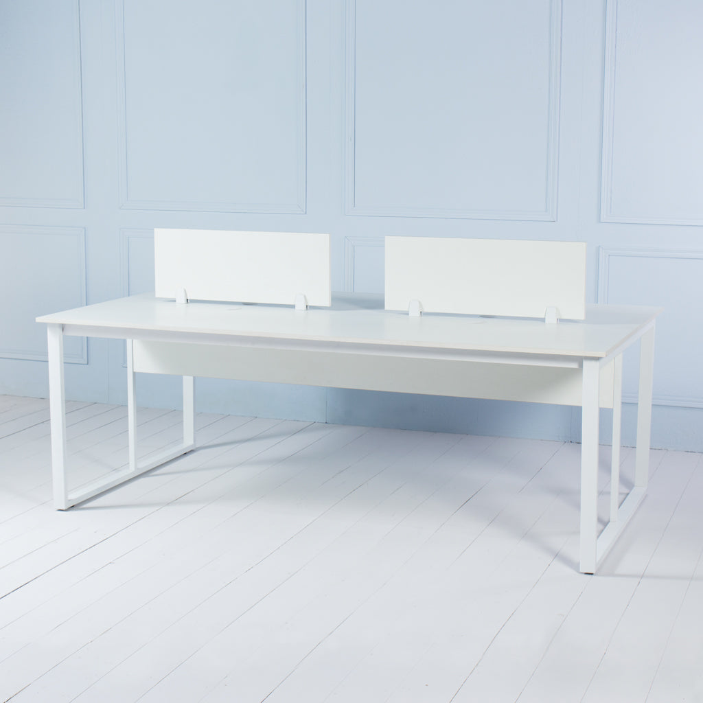 Load image into Gallery viewer, Team&lt;br&gt;&lt;i&gt; &lt;small&gt;4 Person Workstation in White&lt;/i&gt;&lt;/small&gt;