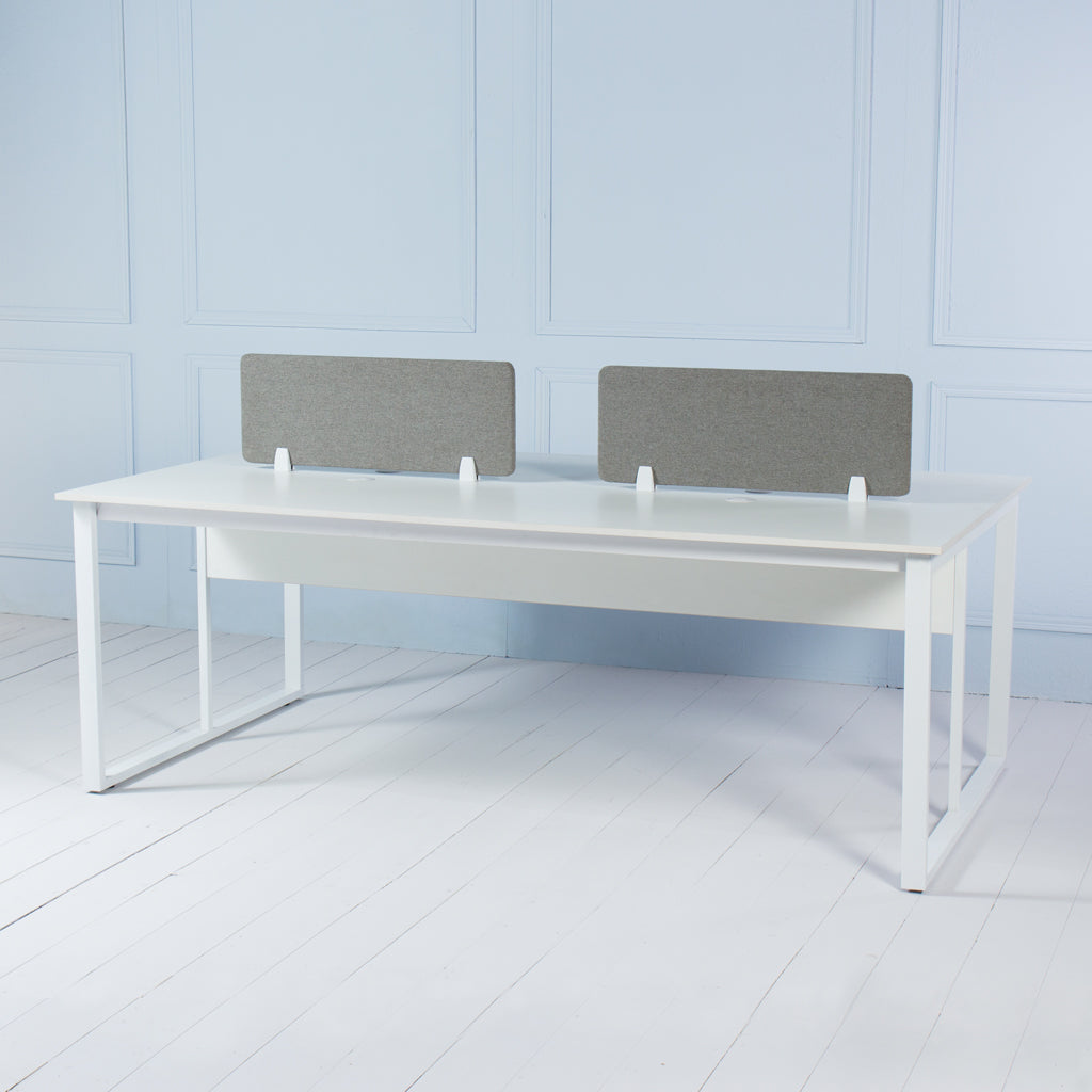 Load image into Gallery viewer, Team&lt;br&gt;&lt;i&gt; &lt;small&gt;4 Person Workstation in White&lt;/i&gt;&lt;/small&gt;