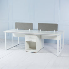 Load image into Gallery viewer, Team&lt;br&gt;&lt;i&gt; &lt;small&gt;4 Person Workstation in White&lt;/i&gt;&lt;/small&gt;